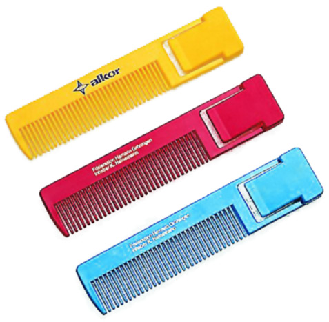 Plastic combs, overprinting possible