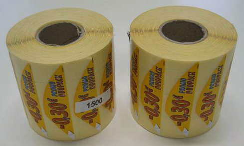 Labels on rolls